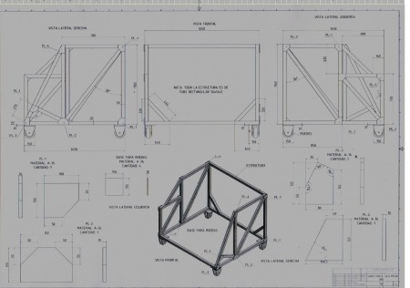 Plano soporte tapa A1
